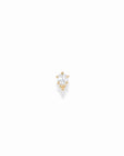 Love On Top Flat Back Stud | 14K | Single