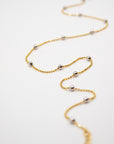 Two-Tone Station Beads Necklace