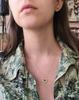 Inlay Pendant Necklace | Bee Motif