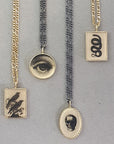 Figaro Rectangle Double Butterfly Necklace