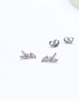 Marquise CZ Crawler Studs