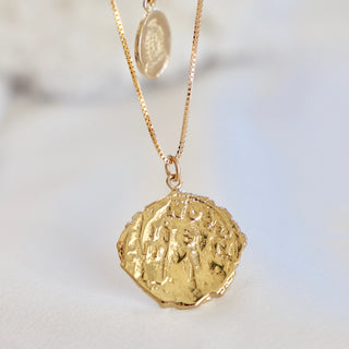Veda Large Coin Necklace Necklaces Katie Waltman Jewelry   