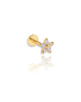 Flower Cartilage Flat Back Earring | Single