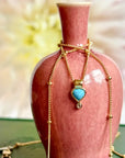 Colette Drop Necklace | Turquoise