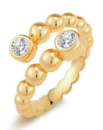 Skylar Bezel Beaded Ring