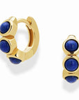 Corynn Gemstone Huggies | Lapis Lazuli