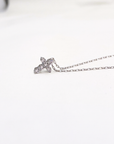 Classic Prong Cross Necklace
