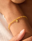 Lotus Gemstone Bracelet
