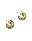 Chubby Hoop Studs | 10K