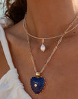 Malene Heart Necklace | Lapis