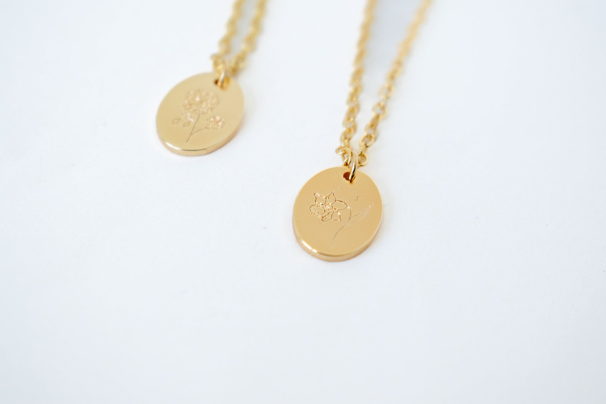 Birth Flower Necklace | Goldfill Necklaces LaaLee Jewelry