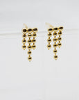 Cascading Beads Drop Studs