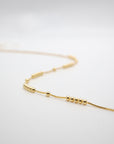 Dainty Four-to-One Station Necklace