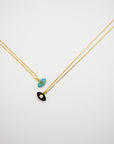 Gemstone Eye Charm Necklace