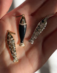 Gold Pave Fish Necklace