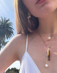 Fortuna Lariat Necklace | Tiger's Eye