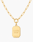 Carpe Diem Paperclip Necklace