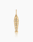 Gold Pave Fish Necklace