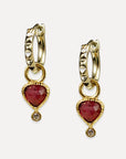Colette Charm Huggie Earrings