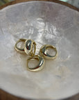 Tiny Thick Huggies Earrings P&K Gold