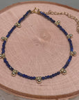 Khaya Beaded Gem Bracelet Bracelets P&K Lapis Blue