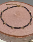 Khaya Beaded Gem Bracelet Bracelets P&K Pyrite Grey