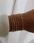 Holland Round Box Chain Bracelet