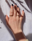 Hammered Dainty Ring