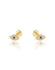 Evil Eye Cartilage Flat Back Earring | Single