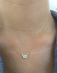 Diamond Dew Opal Necklace | 14K