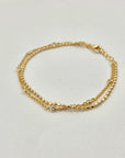 Double Row Bezel CZ Bracelet
