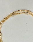 Double Row Bezel CZ Bracelet