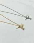Tiny Hummingbird Necklace