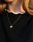 Tiny Hummingbird Necklace