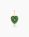 Isabel Paperclip Chain Heart Necklace | Jade