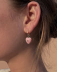 Isabel Earrings | Pink Jade