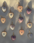 Isabel Paperclip Chain Heart Necklace | Purple Mica