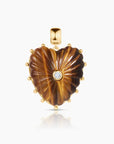 Malene Heart Necklace | Tiger's Eye