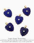 Malene Heart Necklace | Lapis