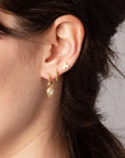 Ellis Charm Huggie Earrings