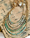 Bryn Gemstone Necklace | White Pearl