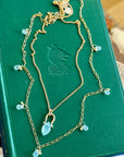 Dew Drop Necklace | Aqua Chalcedony