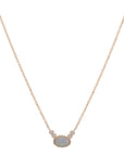 Diamond Dew Opal Necklace | 14K