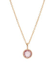 Aria Pink Sapphire Necklace | 14K