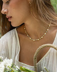 Luméra Necklace | Labradorite - Green Tourmaline