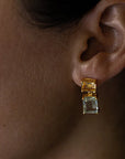 Daessa Earrings | Citrine - Green Amethyst