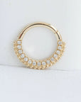 Diamond Daith Hoop | Single | 14K