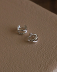 Axel Huggie Earrings | Silver