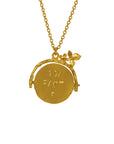 I Love You Spinning Disc Necklace