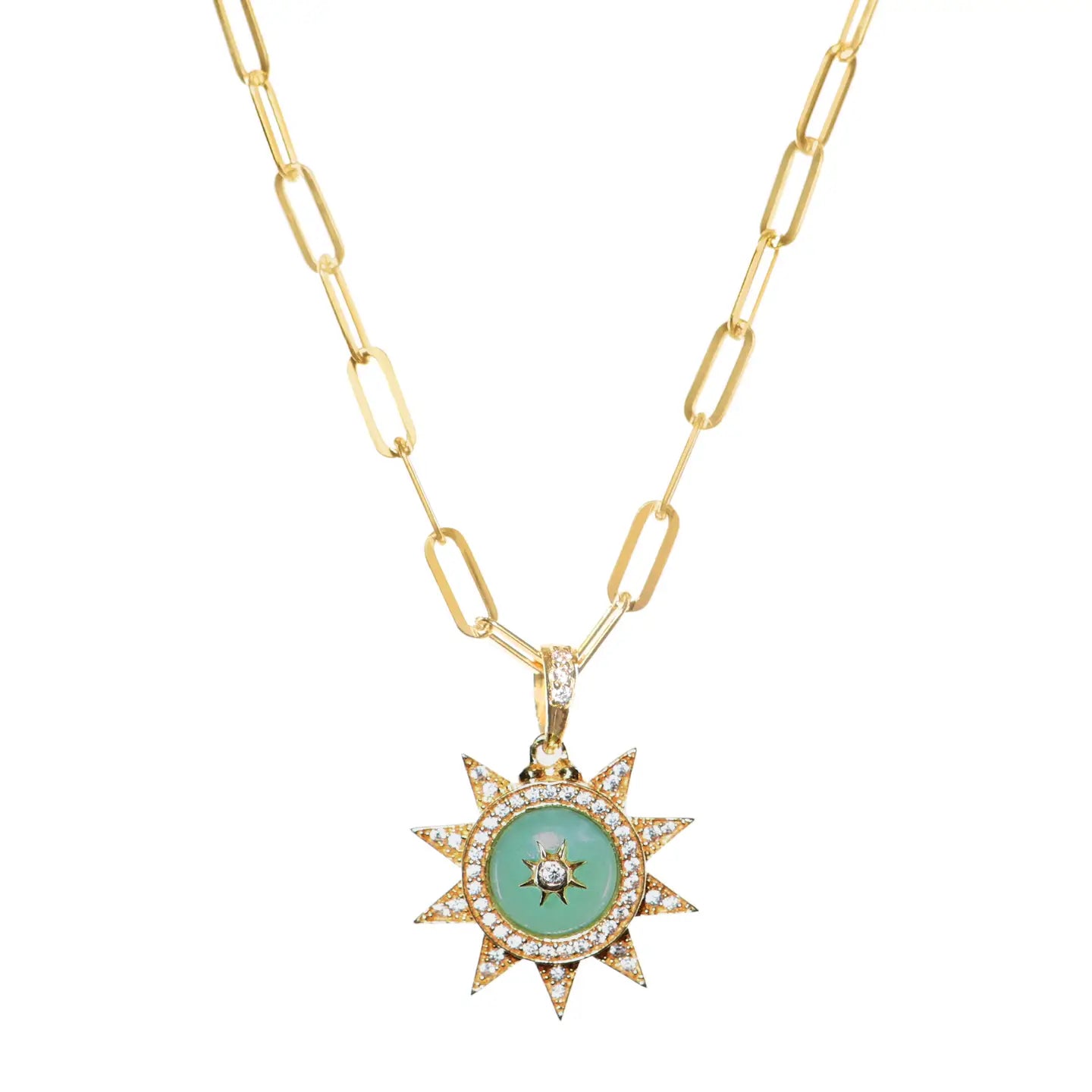 Amazonite Celestial Star Necklace – She's Unique